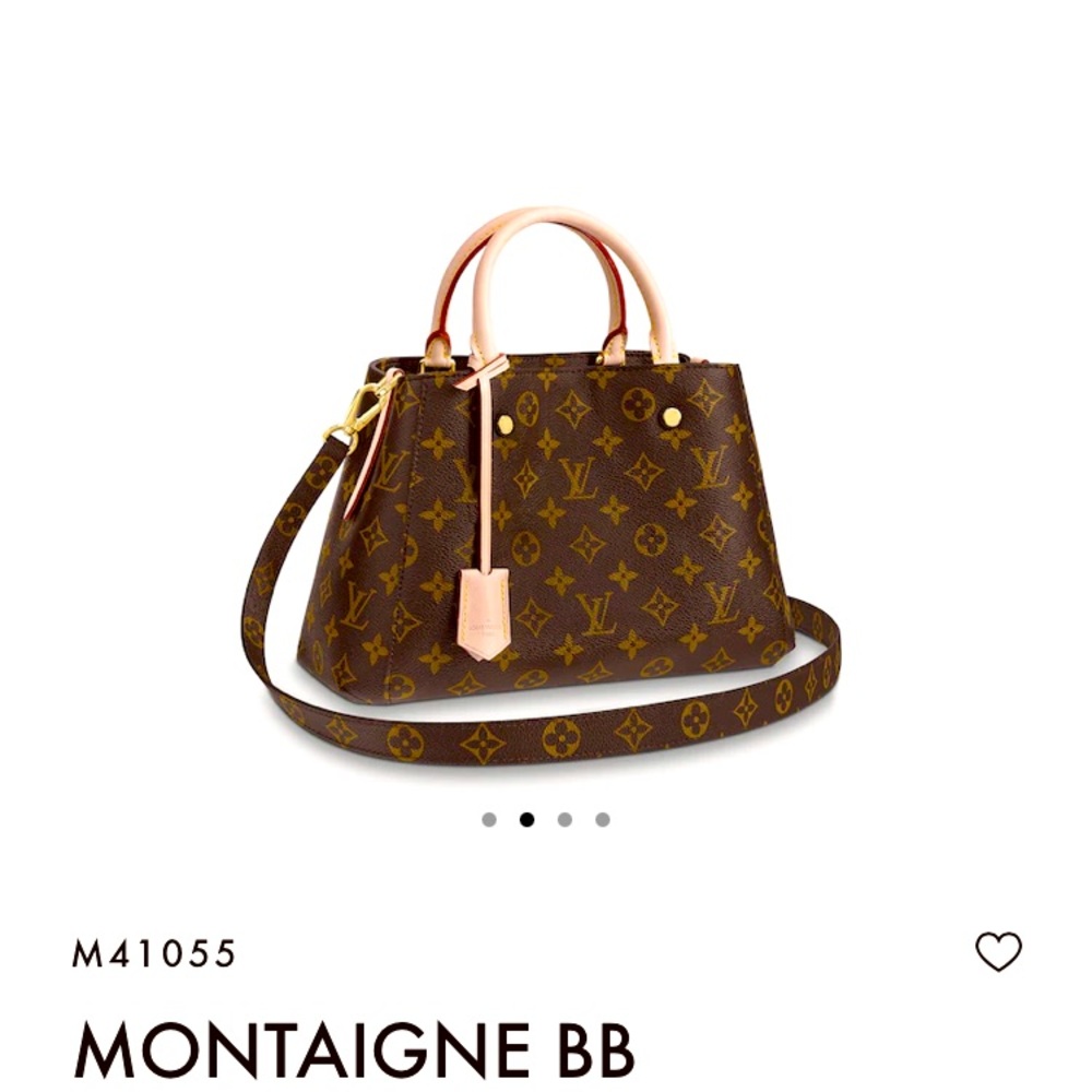 Louis Vuitton Montaigne Monogram BB Canvas Shoulder Bag. 100% Authentic